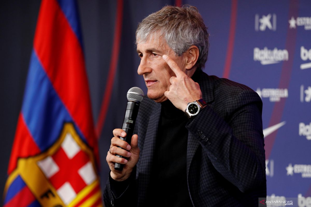 Liga Champions malam ini, pembuktian pelatih Barcelona Quique Setien