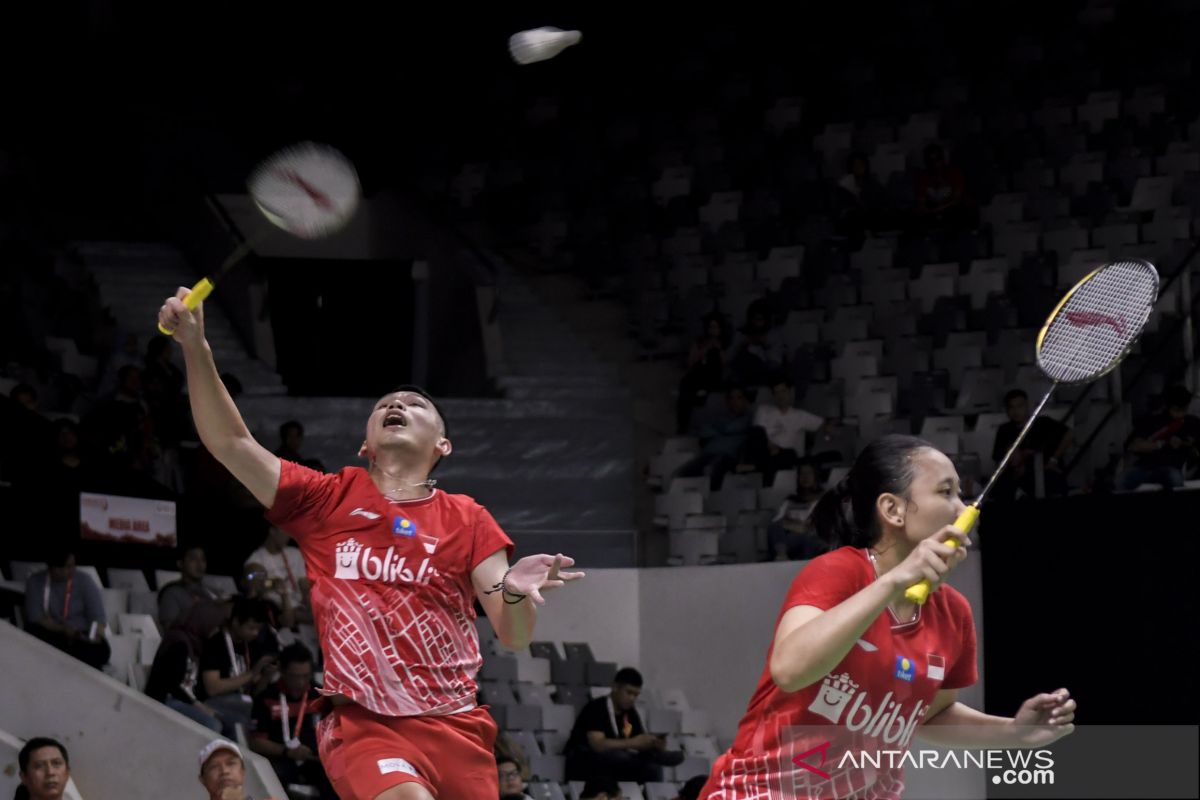 Rinov/Phita bawa Indonesia juara Grup C seusai kalahkan Thailand 3-2