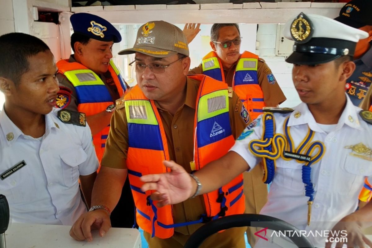 Gubernur Bangka Belitung tinjau dermaga kapal latih SMKN 4 Pelayaran
