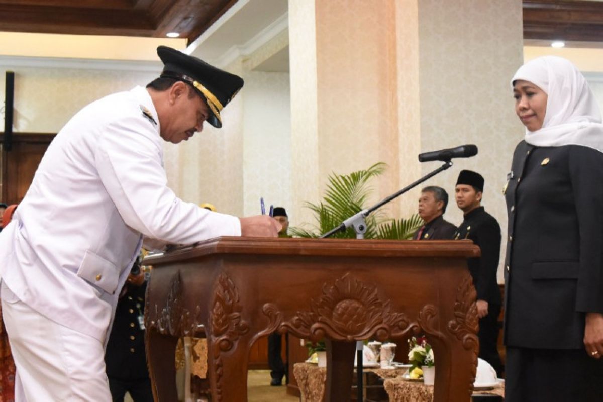 Pungkasiadi dilantik sebagai Bupati Mojokerto, gantikan MKP terjerat korupsi