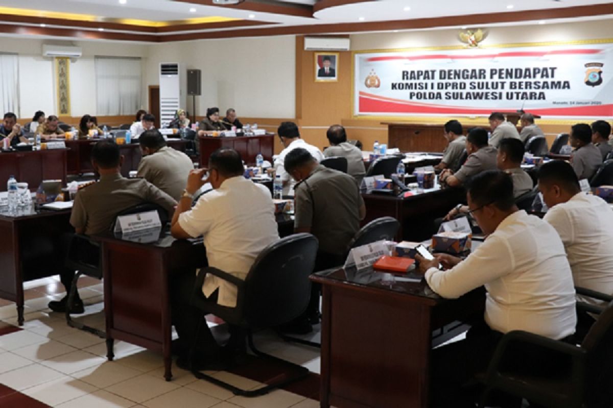 Polda bersama Komisi I DPRD Sulut bahas pengamanan pilkada