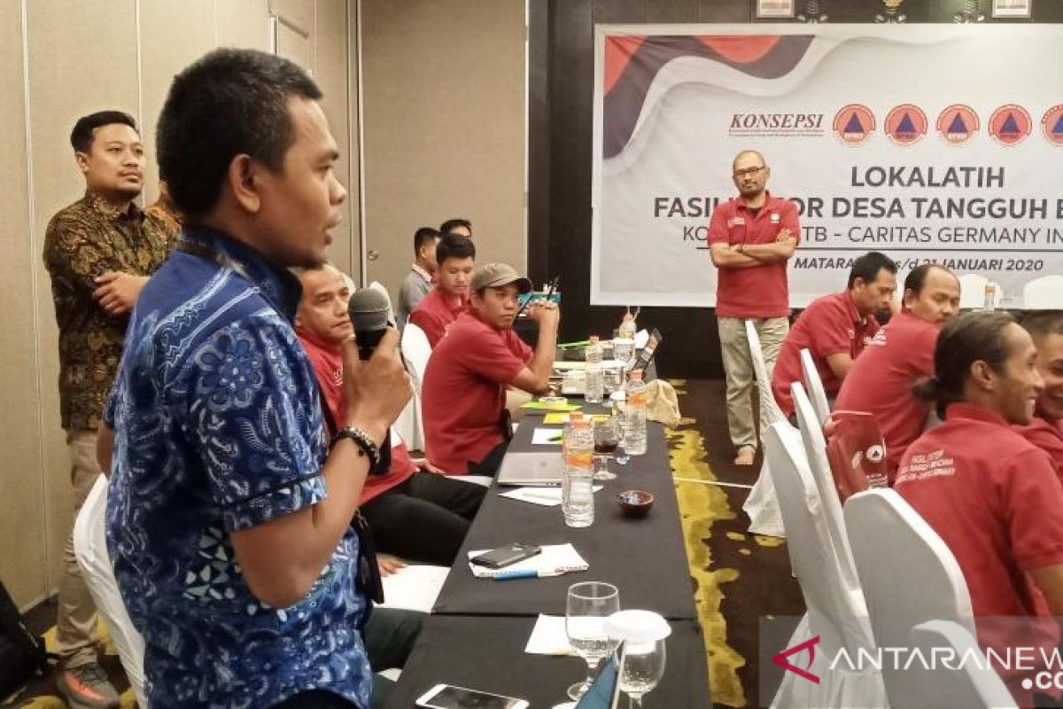 Konsepsi NTB melatih fasilitator Desa Tangguh Bencana