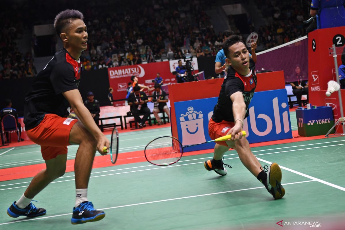 Fajar/Rian berhasil rebut tiket ke babak dua Indonesia Masters