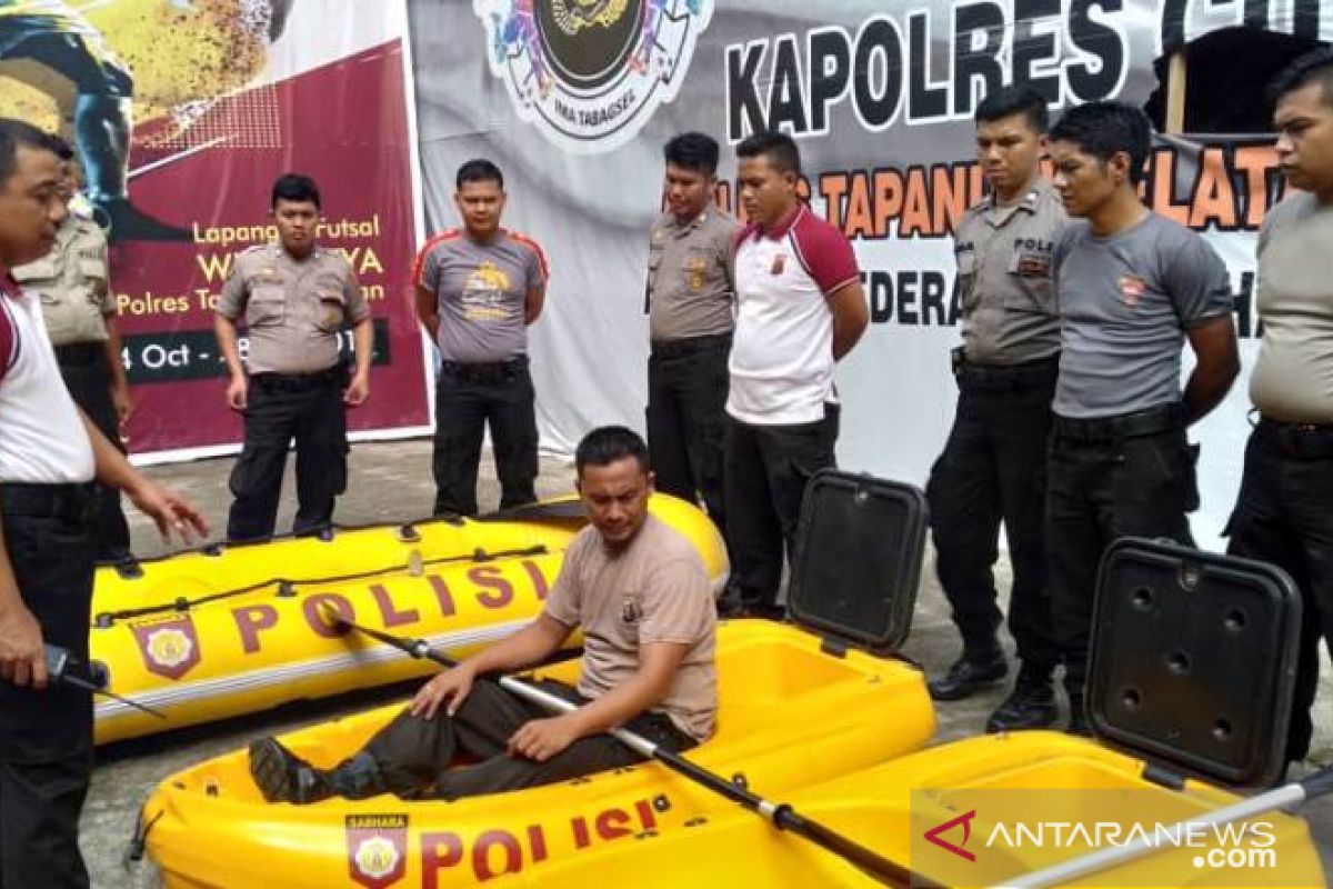 Polres Tapsel latihan siaga bencana