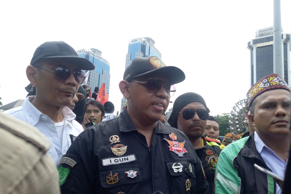 Aksi Ojol Nusantara Bergerak menuntut dua hal ke regulator