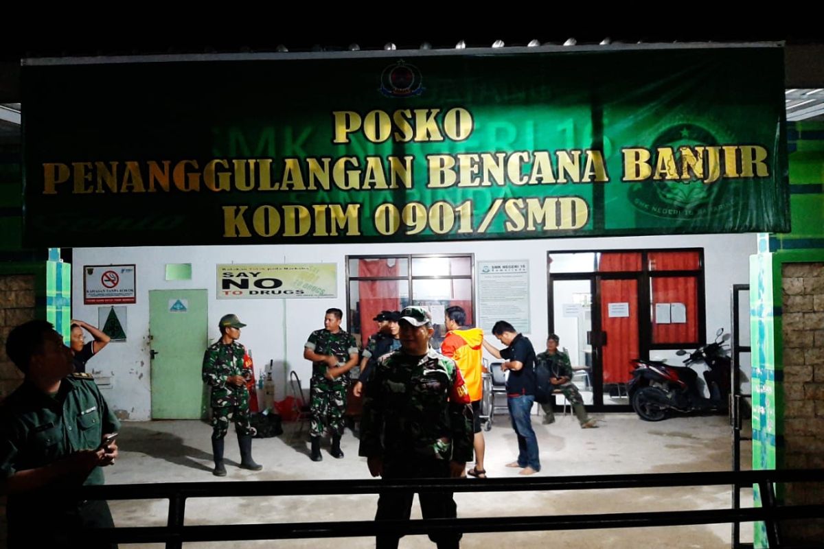 Kodim 0901/Smd Dirikan Posko Penangulangan Bencana Banjir