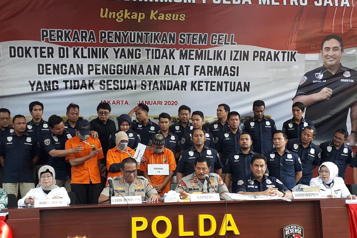 Korban klinik stem cell ilegal Kemang capai 56 orang