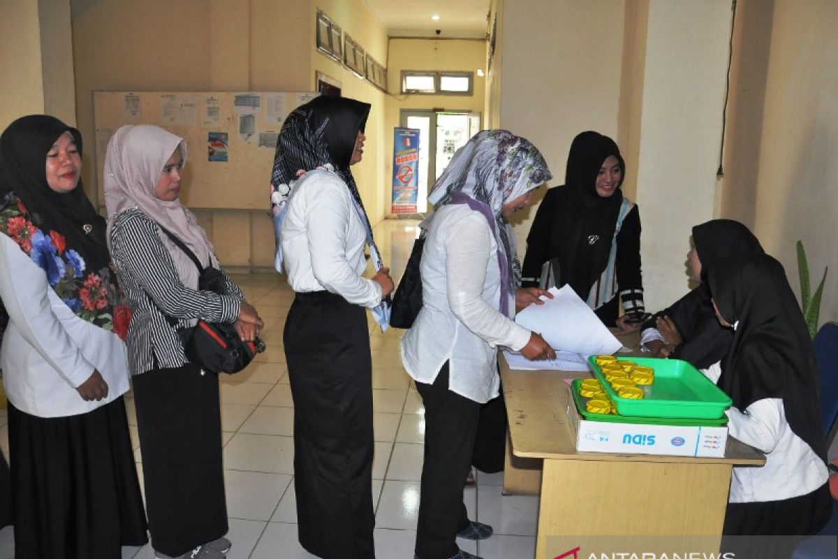 Puluhan ASN di Nagan Raya kembali jalani tes urine cegah narkoba