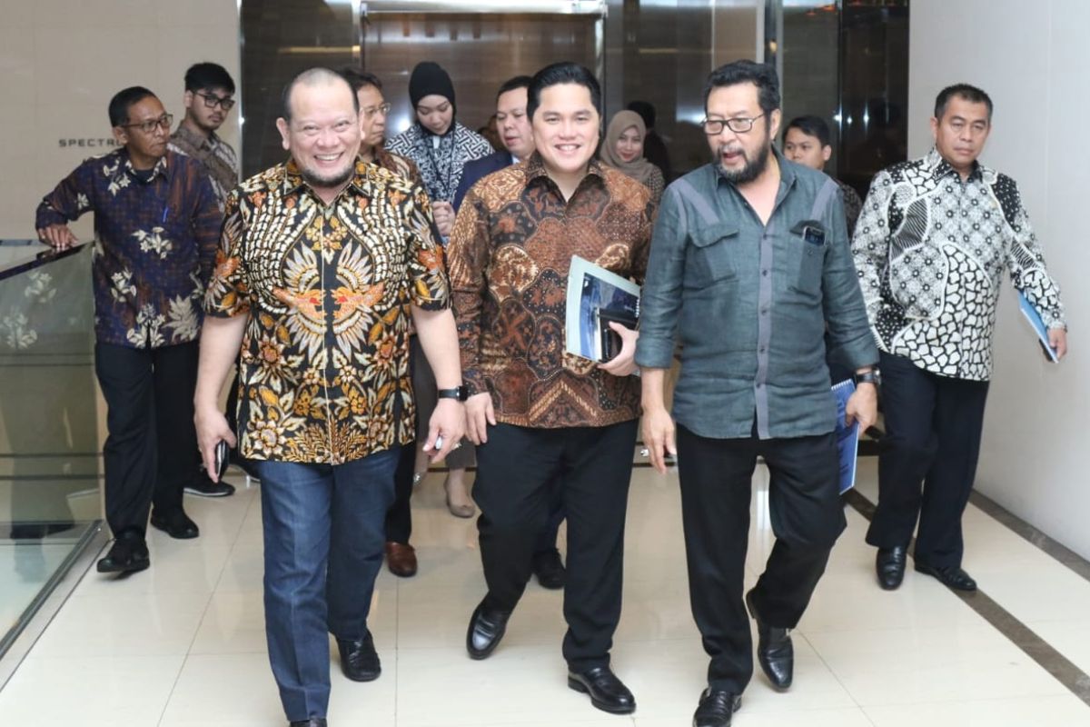 Bertemu Erick Thohir, Ketua DPD RI sampaikan keluhan soal BUMN