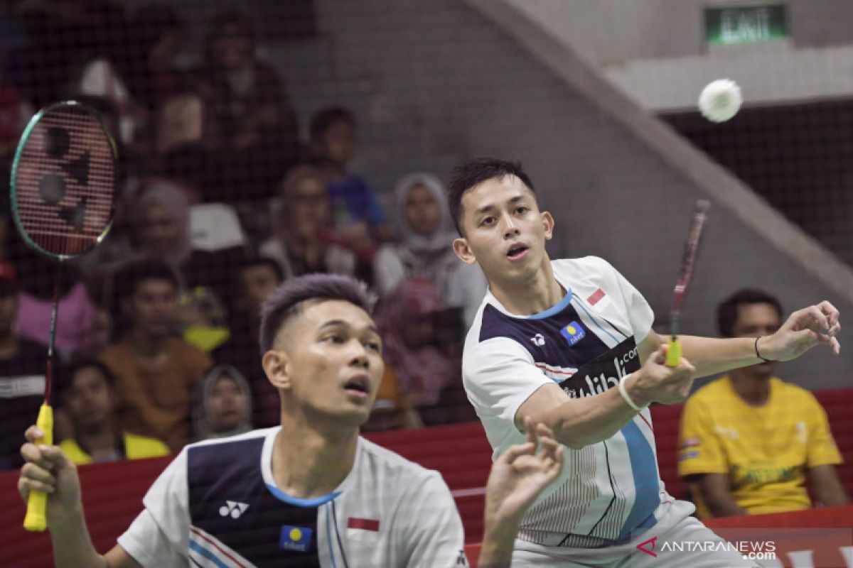 Fajar/Rian lolos ke semifinal Indonesia Masters 2020 usai kalahkan pasangan Denmark selama 68 menit