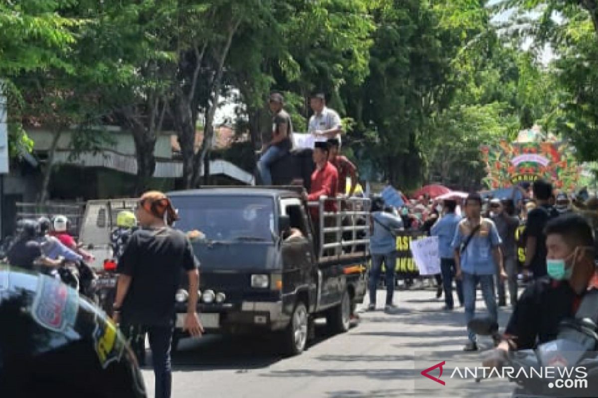 Seniman Pamekasan gelar aksi damai tuntut kebebasan berekspresi