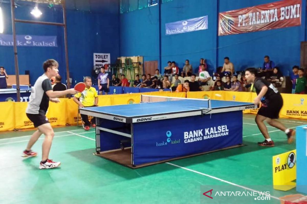 250 atlet ikuti kejuaraan tenis meja Batola Terbuka 2020