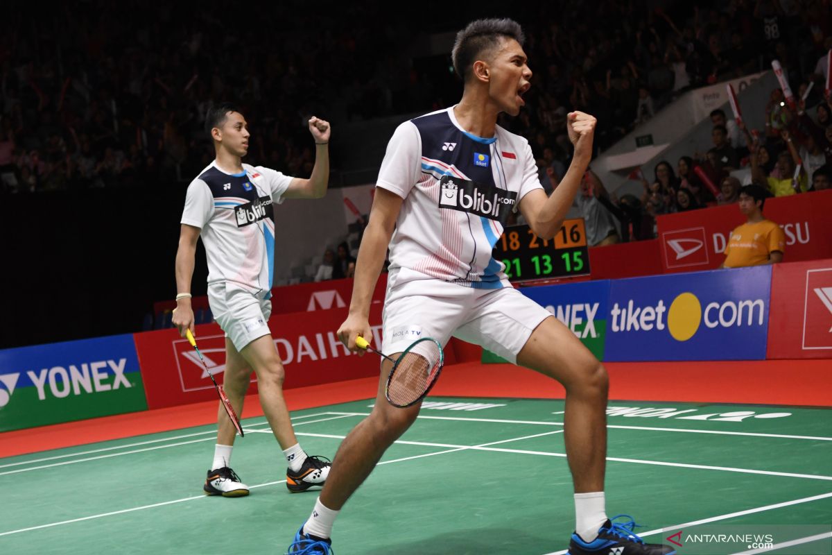 Korea Open 2022 - Tiga ganda putra Indonesia lolos ke semifinal