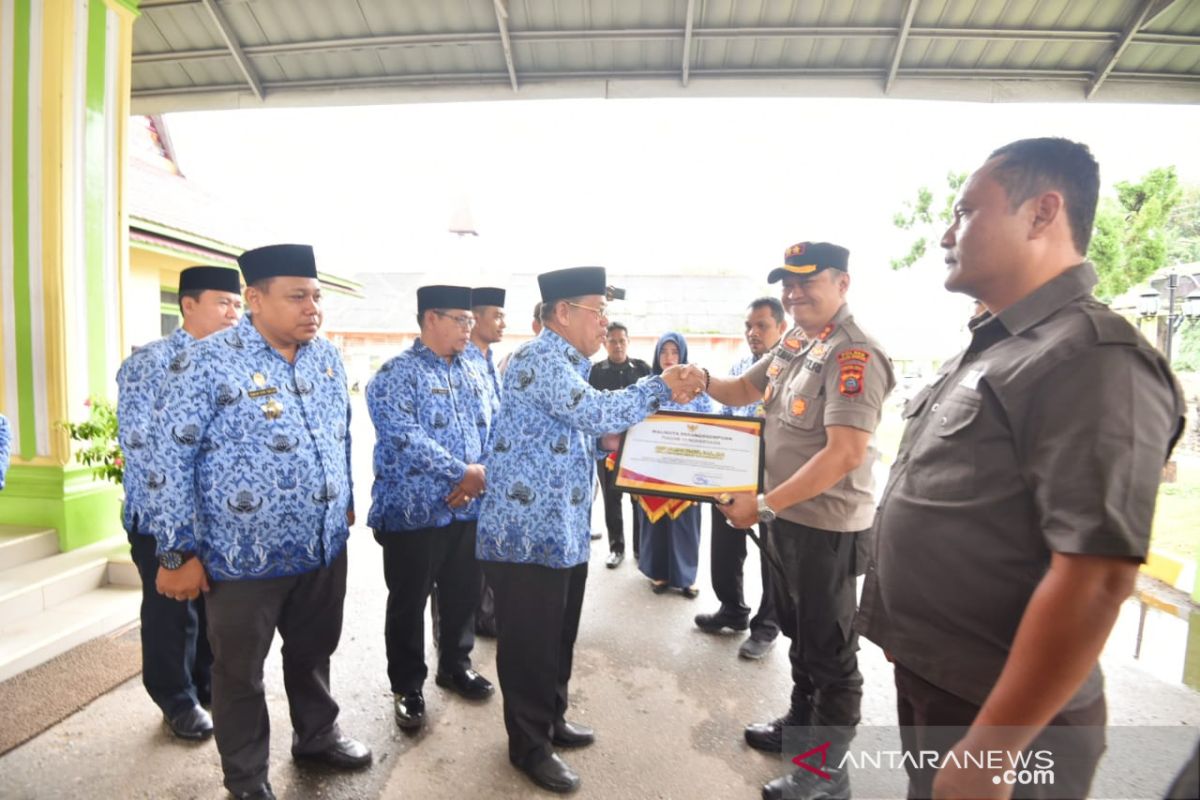Gagalkan peredaran ganja 250 kg, Pemkot Padangsidimpuan berikan penghargaan untuk polisi