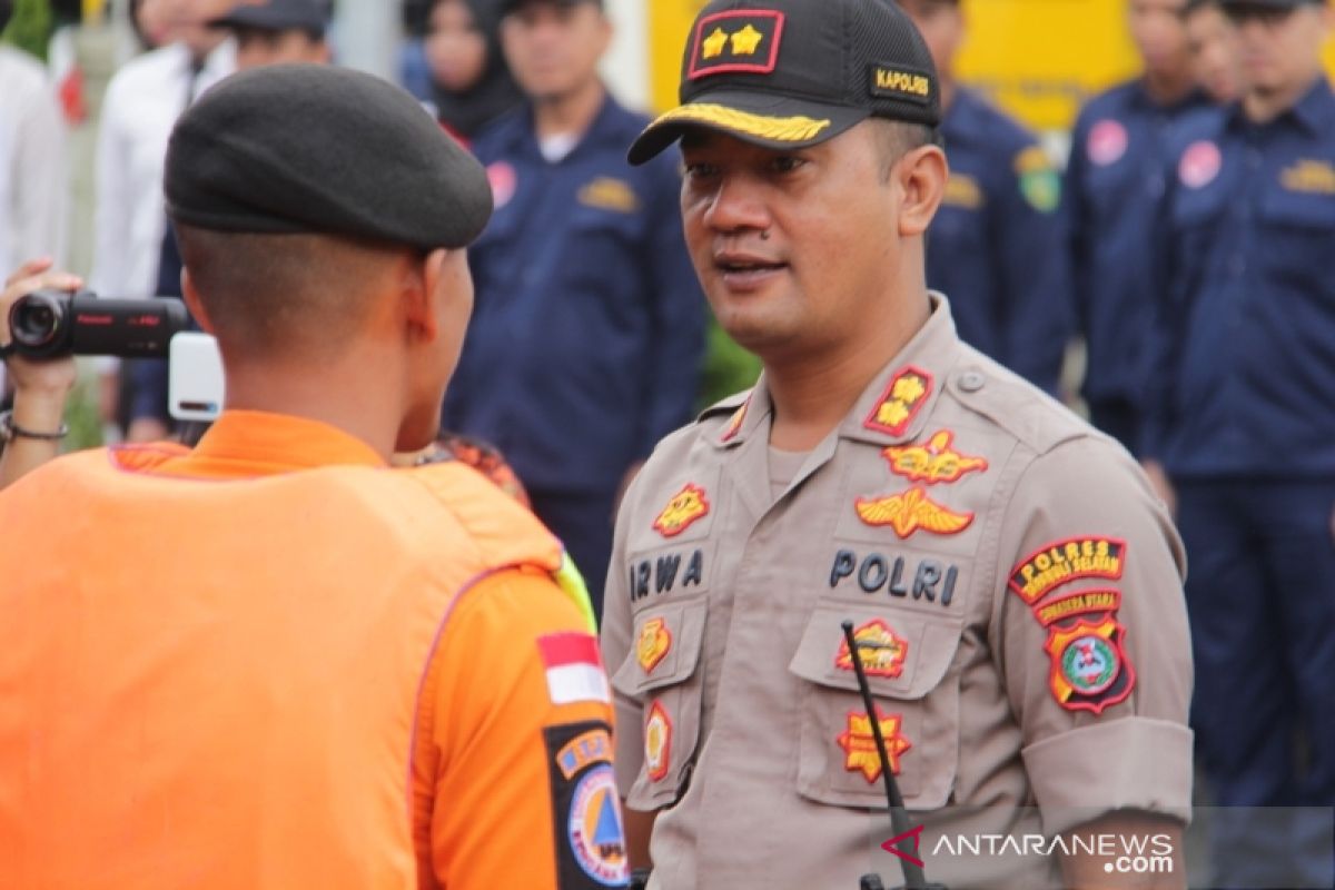 Kapolres Tapsel pimpin apel gabungan siaga bencana 2020