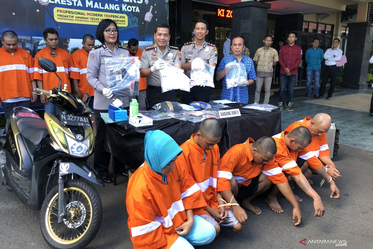Polresta Malang Kota tangkap 11 tersangka narkoba