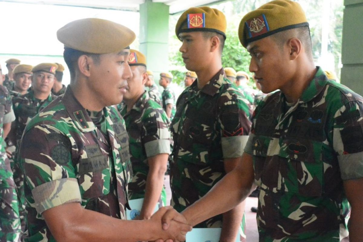 Batalyon Arhanud 11/WBW diberangkatkan ke Kodam XVII/Cendrawasih dan Kodam VIII/Kasuari
