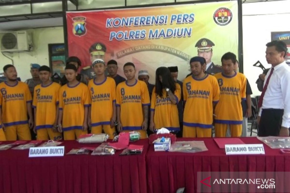 Polres Madiun tangani lima kasus narkoba, 11 tersangka ditangkap