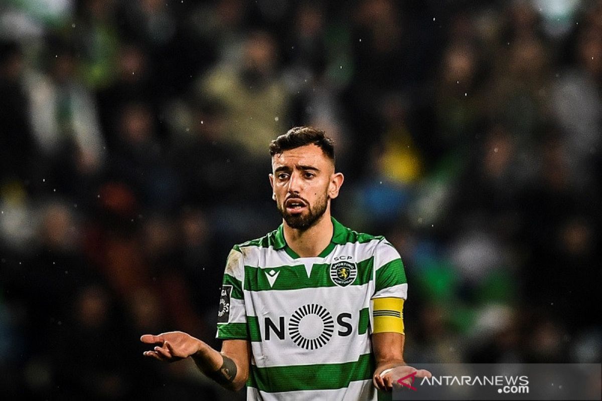 MU - Sporting tak kunjung menyepakati harga Bruno Fernandes