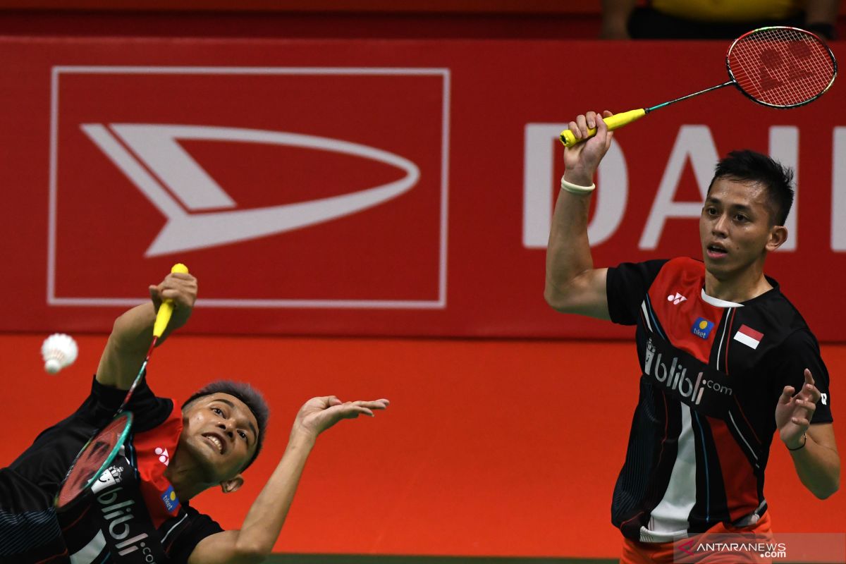 Fajar/Rian tersingkir di babak pertama Thailand Open II