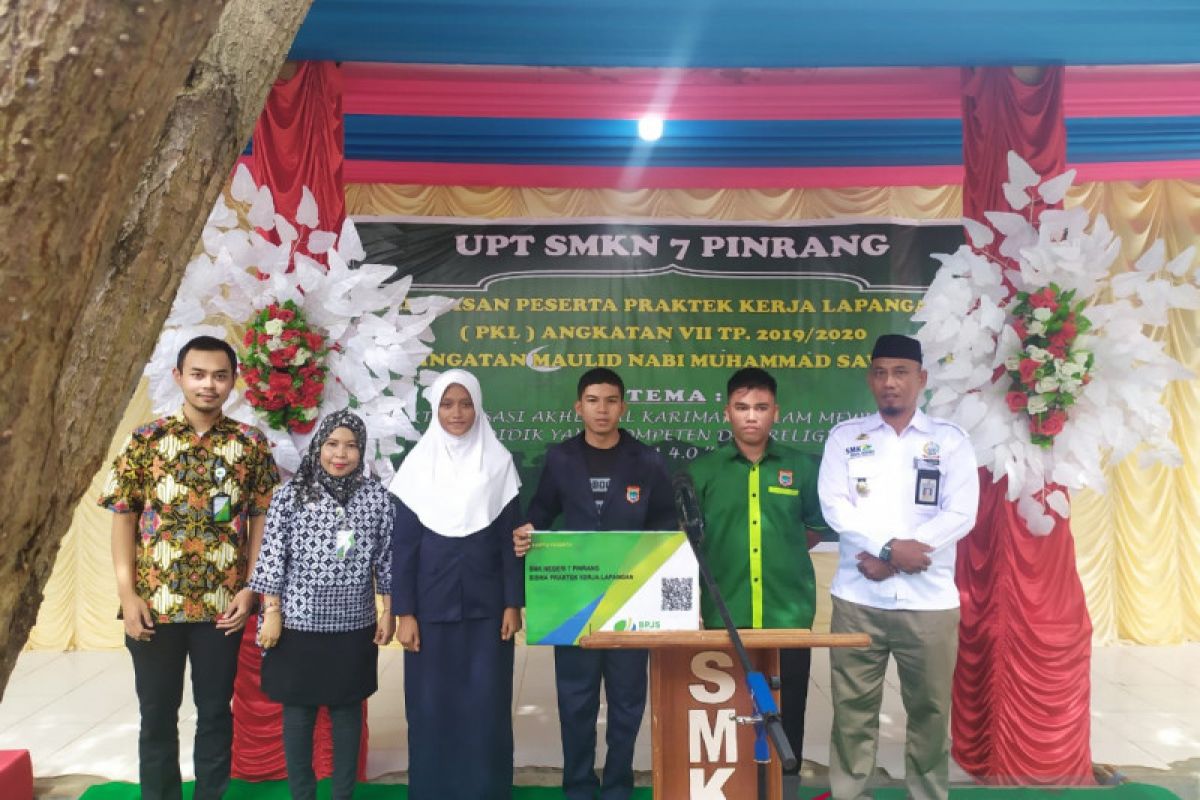 Jelang PKL, BP Jamsostek lindungi 807 siswa SMKN di Pinrang