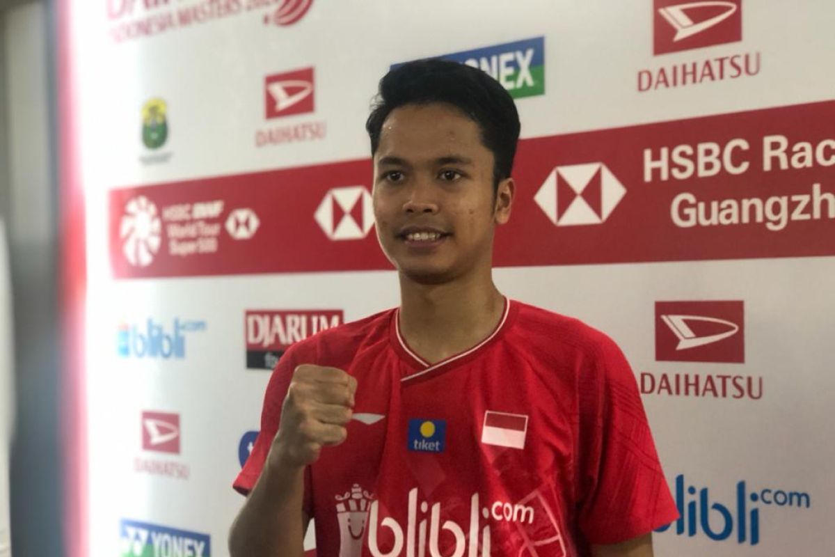 Anthony Ginting amankan tiket final tunggal putra Indonesia Masters 2020