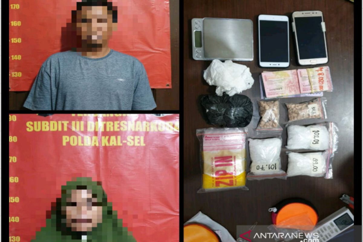 Polisi tangkap pasangan suami istri simpan 370,39 gram narkoba