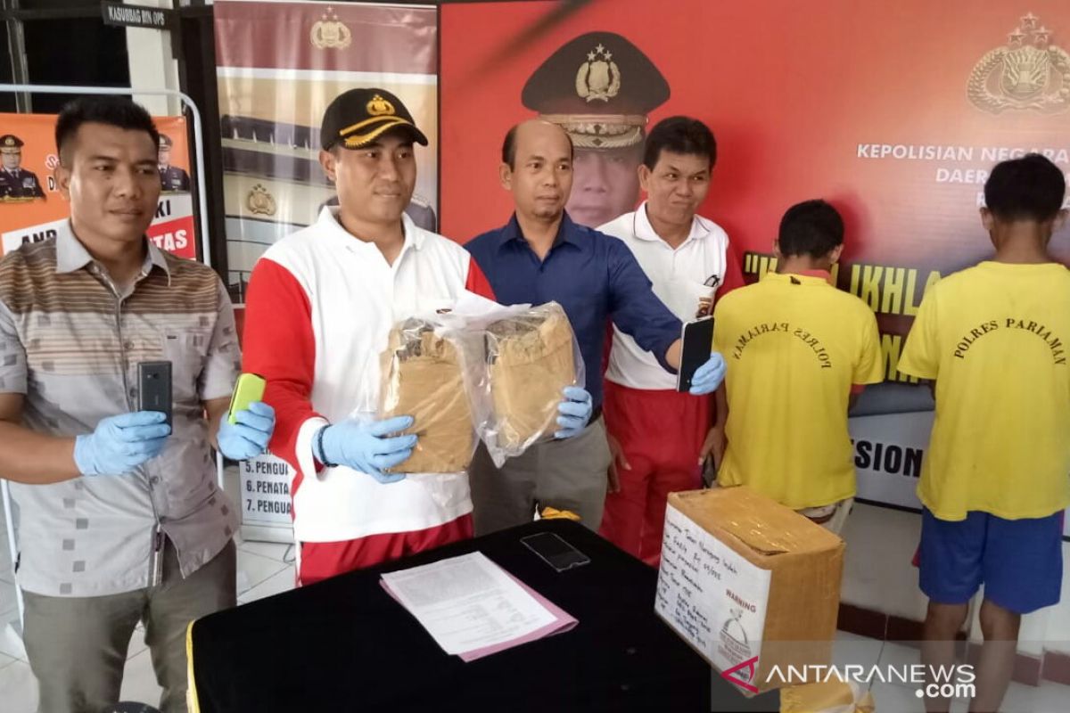 Polres Pariaman tangkap kurir dua kilogram ganja