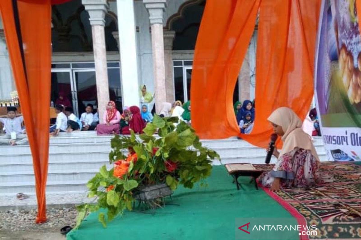 Puluhan peserta bersaing ikut perlombaan tahfiz di Aceh Timur