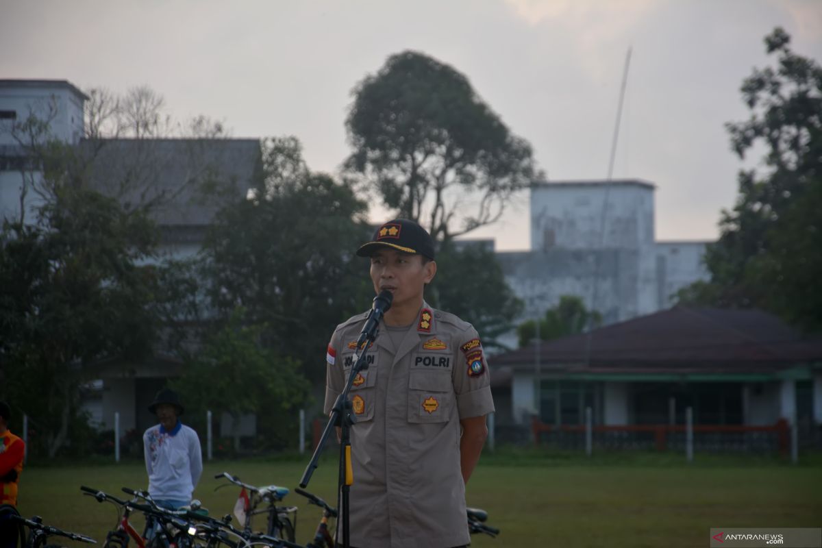 Kodim dan Polres sukses gelar Lingga bersepeda