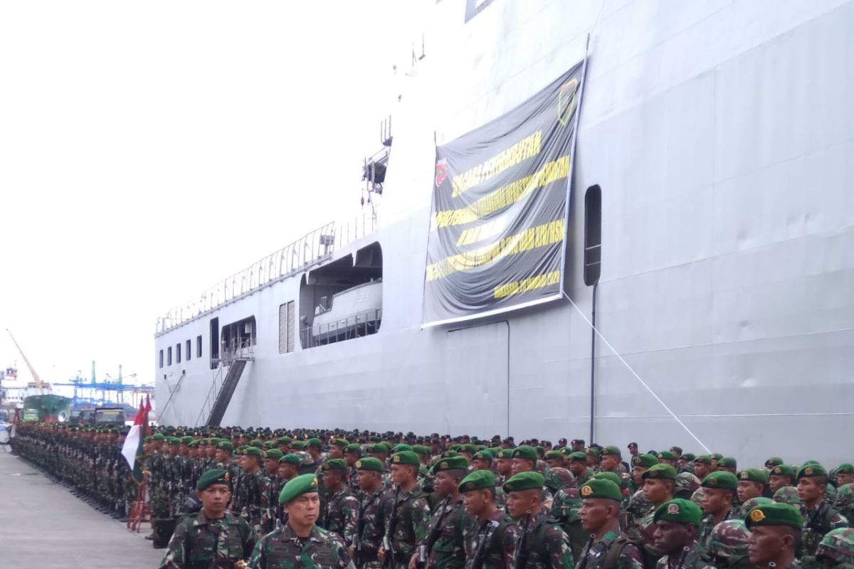 Pangdam XIV/Hasanuddin terima 600 personel pascabangun jembatan di Papua