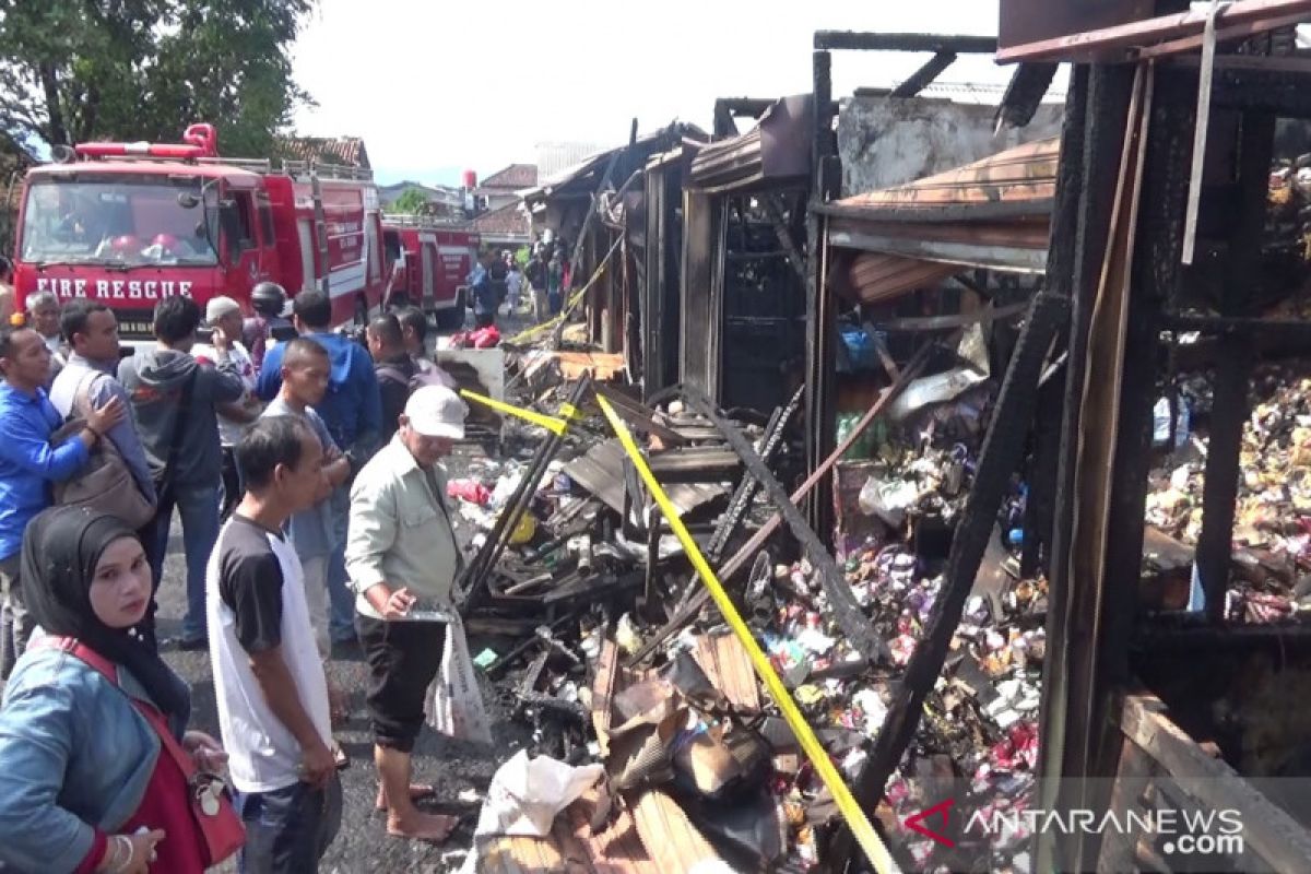 Lagi, Pasar penampungan di Sukabumi kembali terbakar