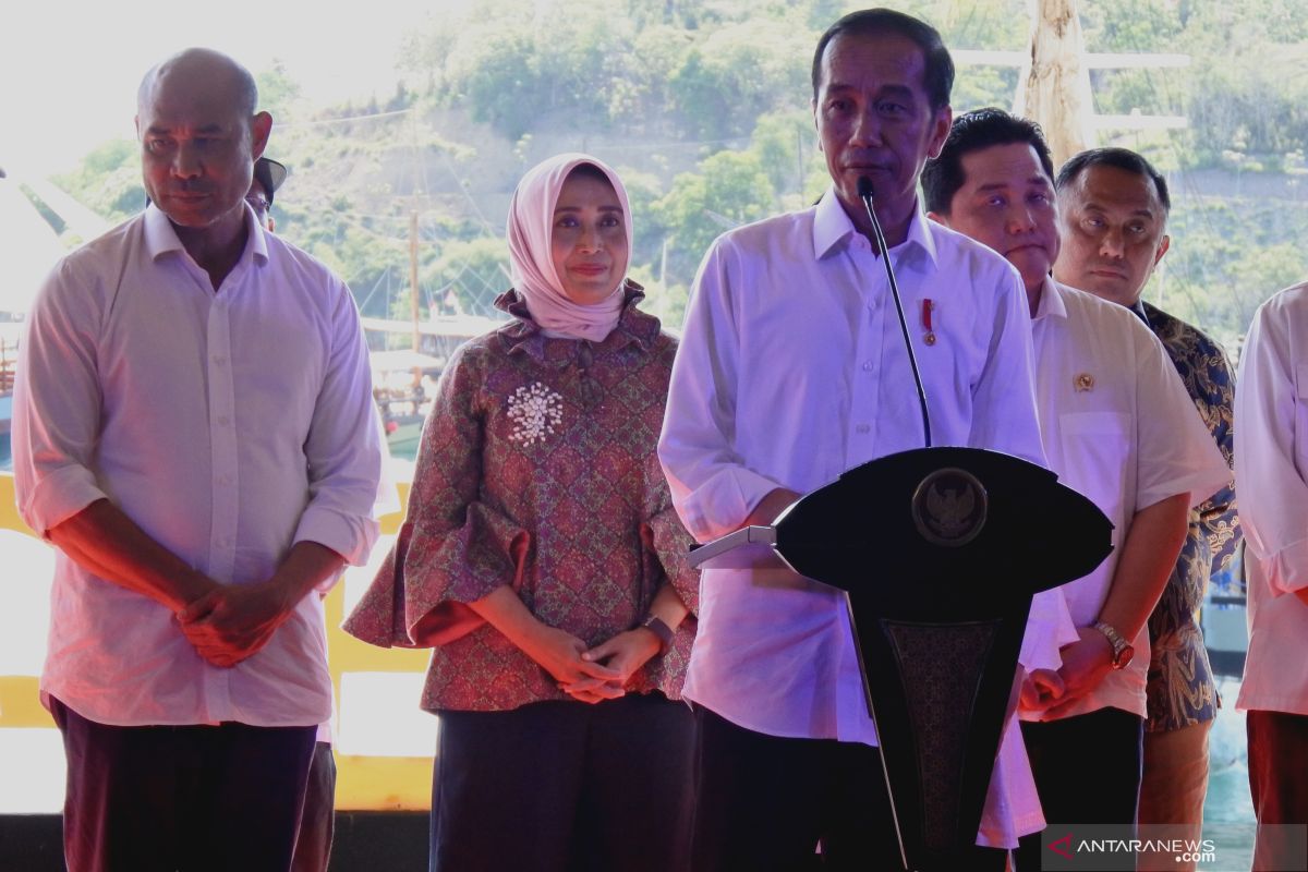 Presiden Jokowi resmikan kawasan Marina Labuan Bajo