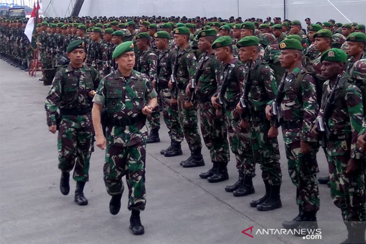 Pangdam Hasanuddin terima 600 personel pascabangun jembatan di Papua