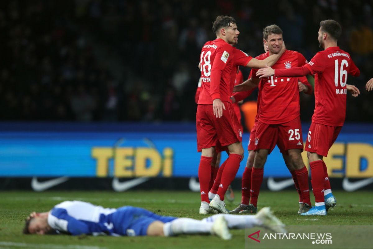 Bayern rebut peringkat kedua setelah  tundukkan Hertha