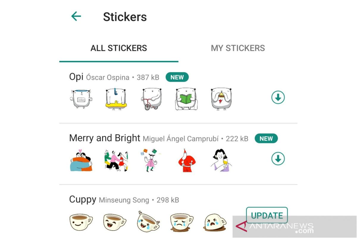 WhatsApp akan hadirkan fitur stiker animasi