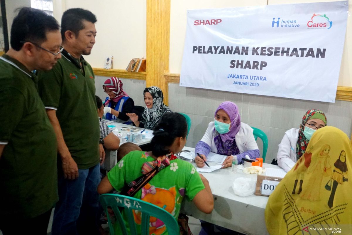 SHARP Gelar Pemeriksaan Kesehatan-Servis Produk Gratis  Korban Banjir