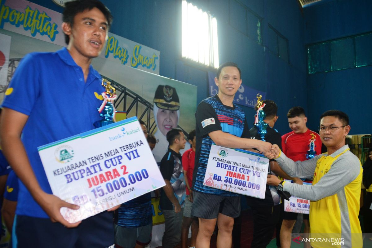 PTM Batola Setara juara beregu Bupati Cup Open VII