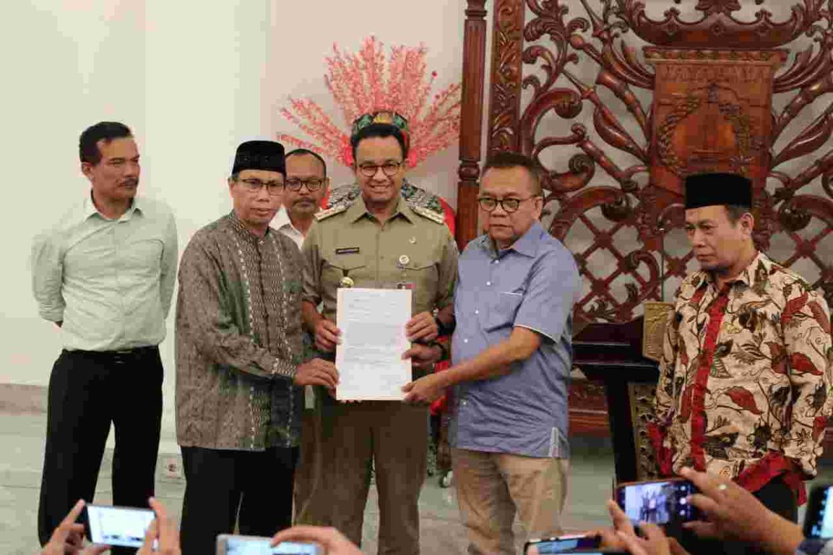 Anies menerima usulan dua cawagub DKI Jakarta dari partai pengusung