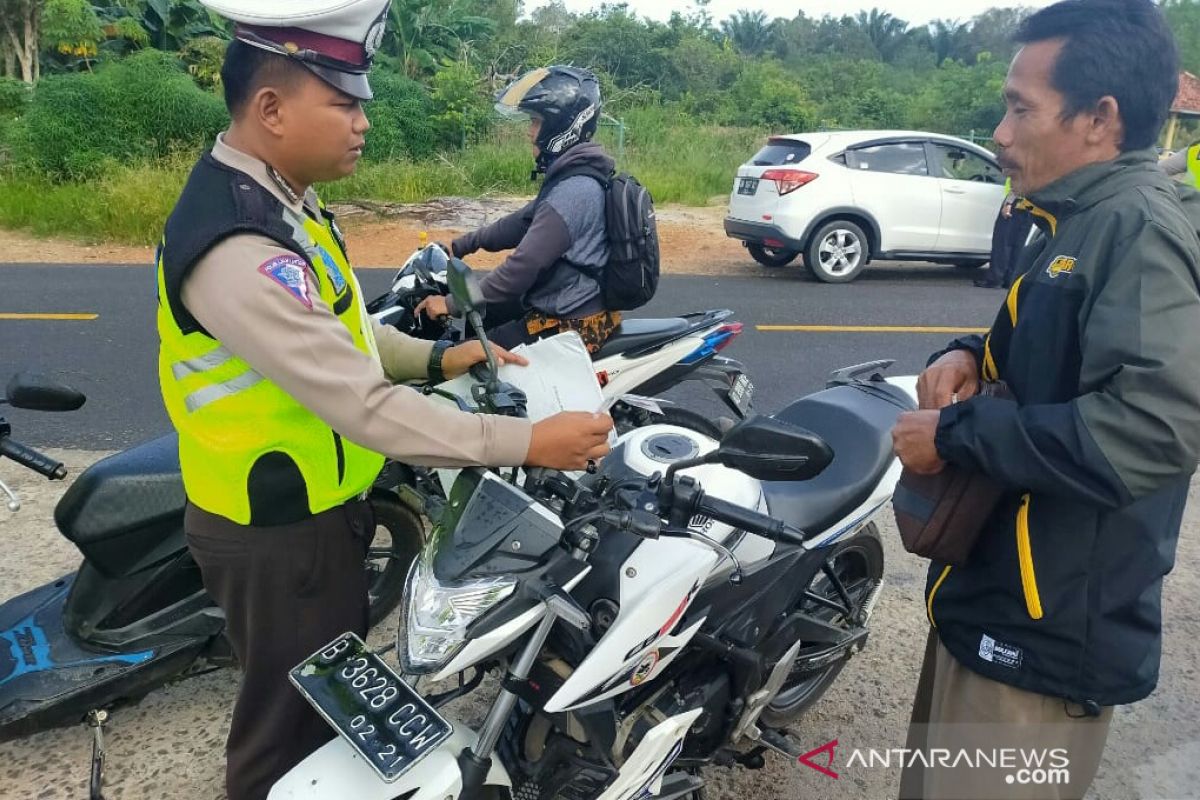 Polres Bangka Barat terbitkan 784 bukti pelanggaran lalu lintas