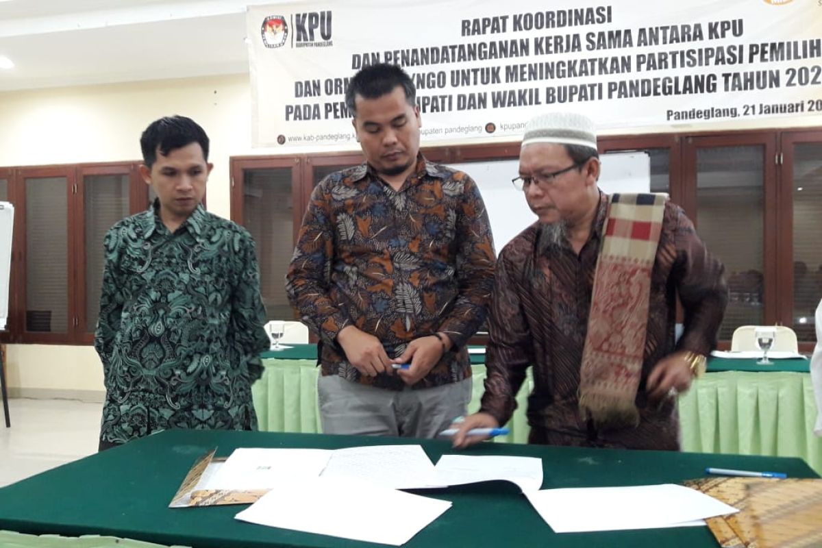 KPU Pandeglang gandeng 30 ormas dan OKP, dongkrak partisipasi pemilih,