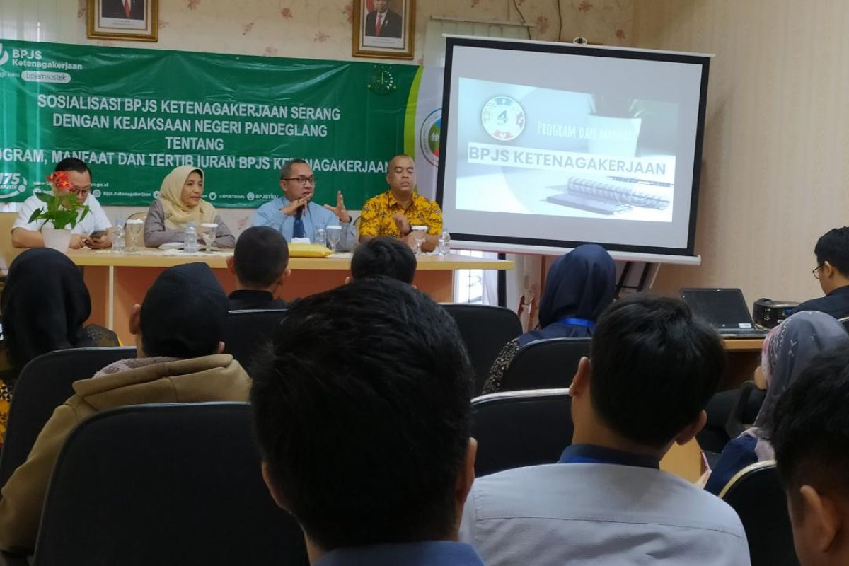 BPJAMSOSTEK Serang dan Kejari Pandeglang Imbau Perusahaan Tertib Bayar Iuran