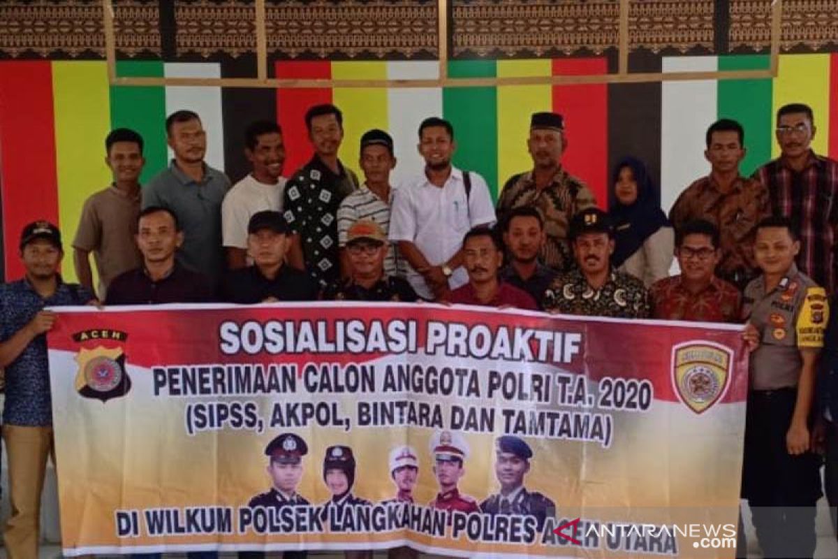 Bhabinkamtibmas sosialisasi penerimaan Polri di Aceh Utara