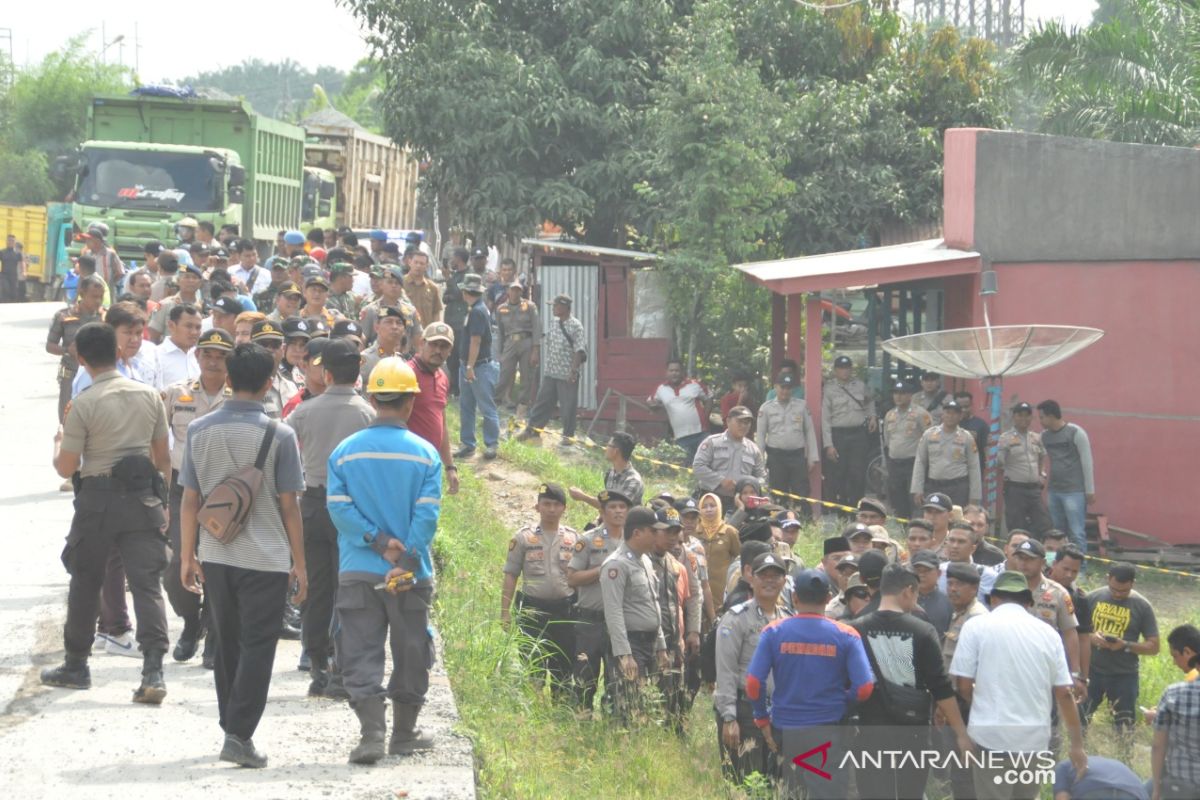 369 polisi amankan eksekusi lahan pembangunan Tol Pekanbaru-Dumai di Kandis