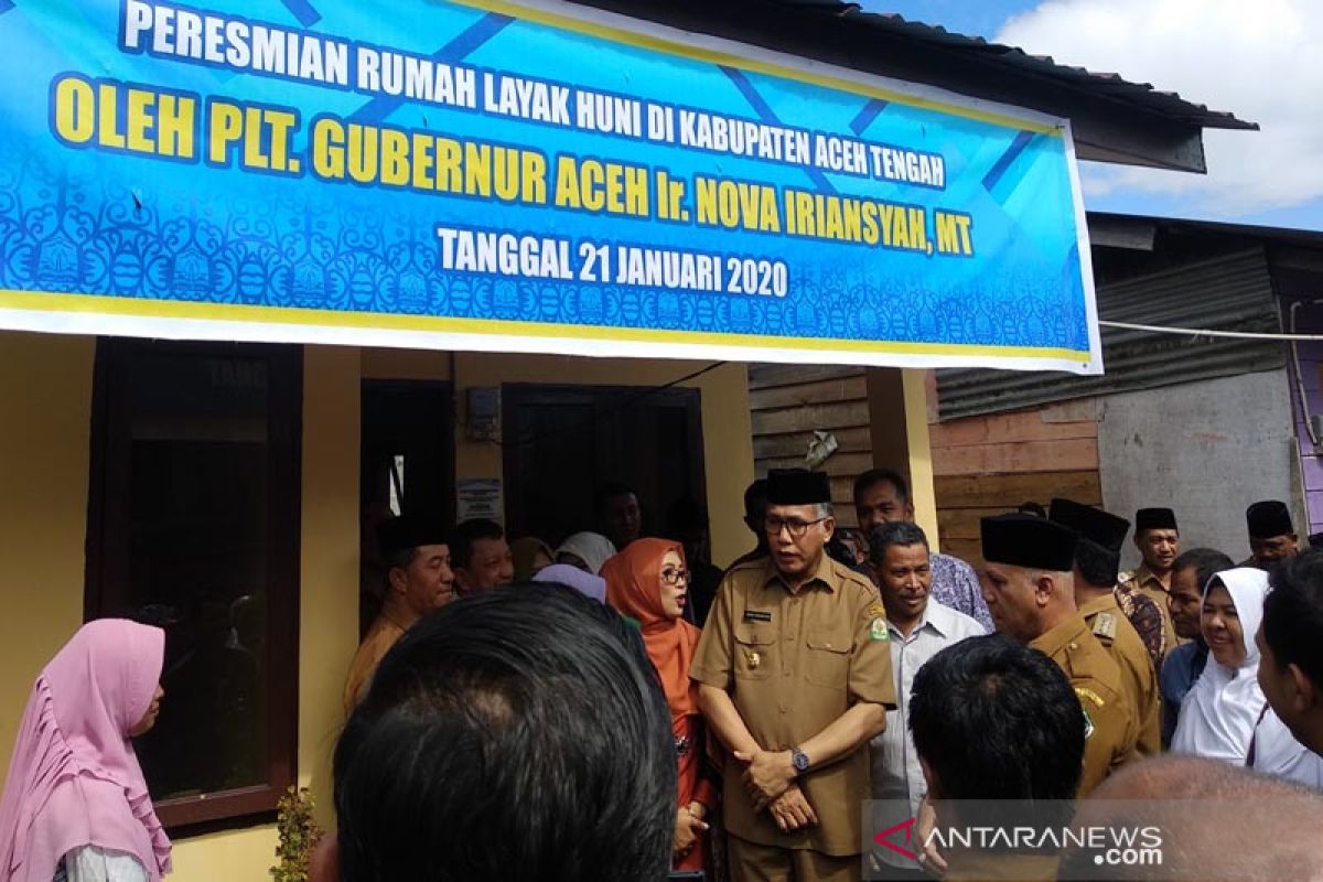 Plt Gubernur Nova Iriansyah resmikan tiga proyek APBA di Aceh Tengah