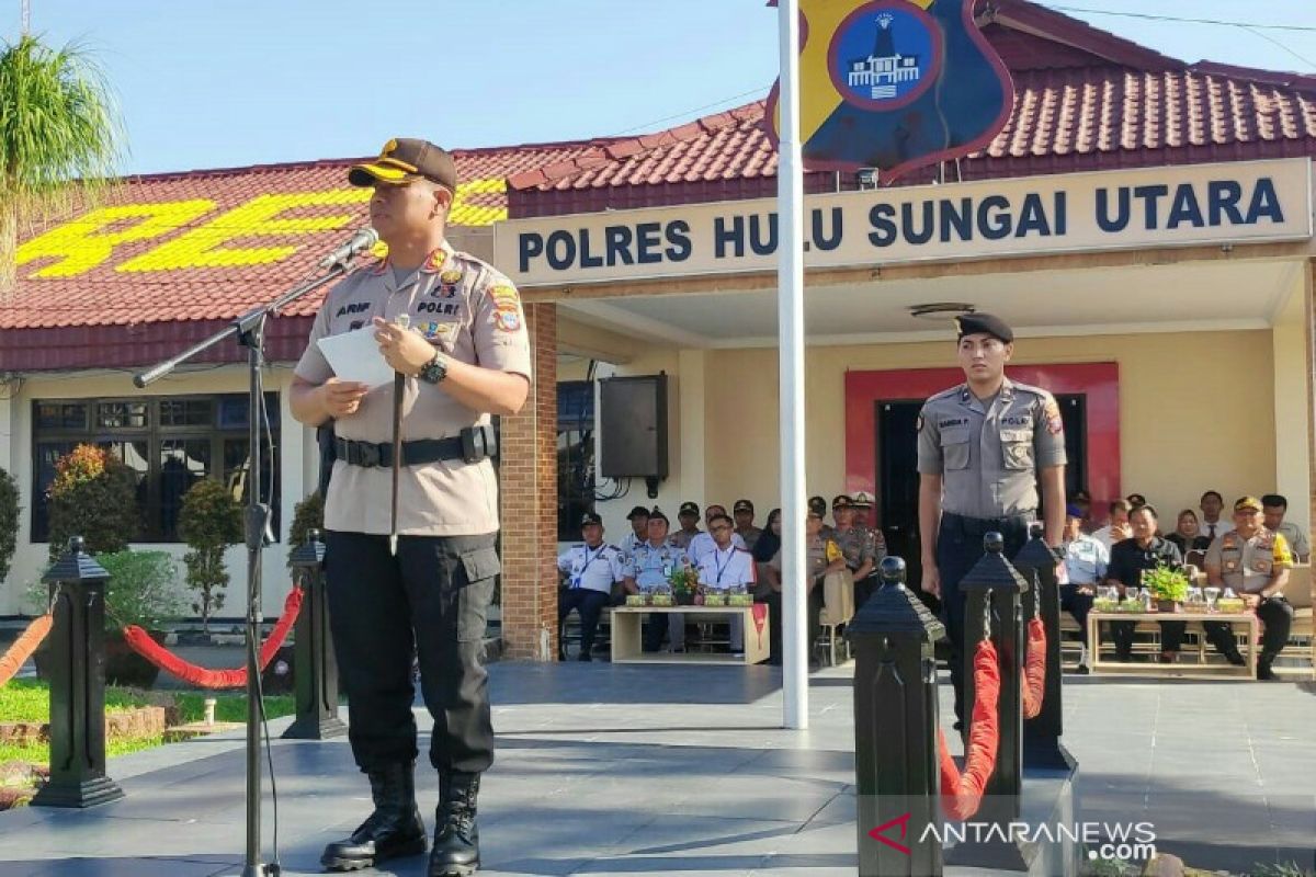 Kapolres sampaikan tujuh imbauan Kapolri untuk Satpam di HSU