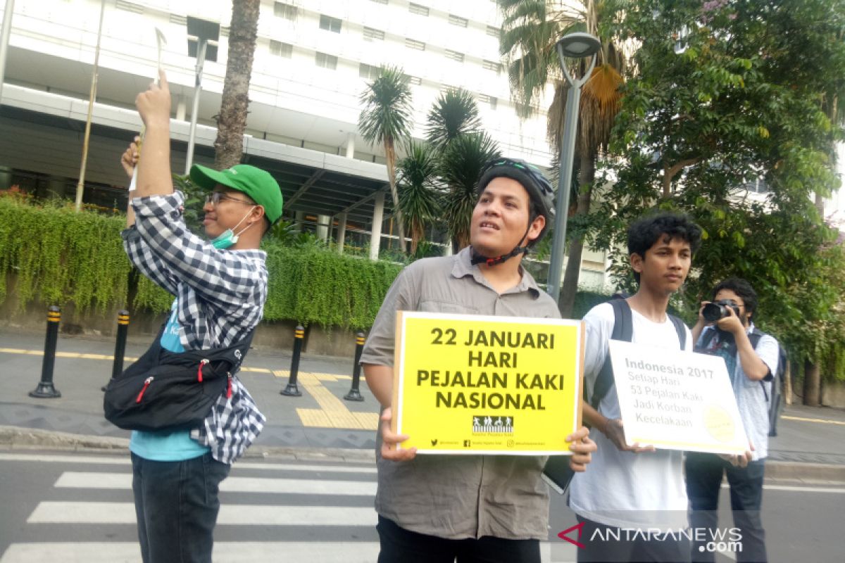 Koalisi Pejalan Kaki meminta hukum Indonesia lindungi hak pejalan kaki