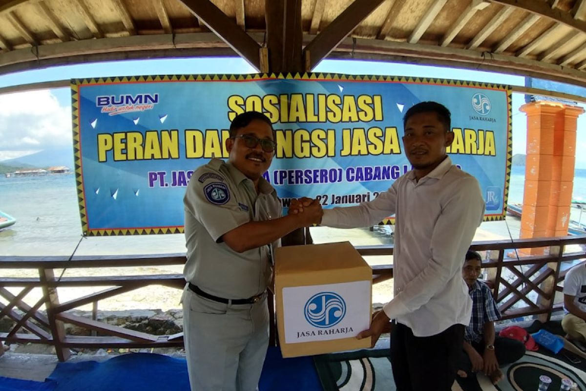 Jasa Raharja Lampung lakukan sosialisasi di Pulau Pahawang