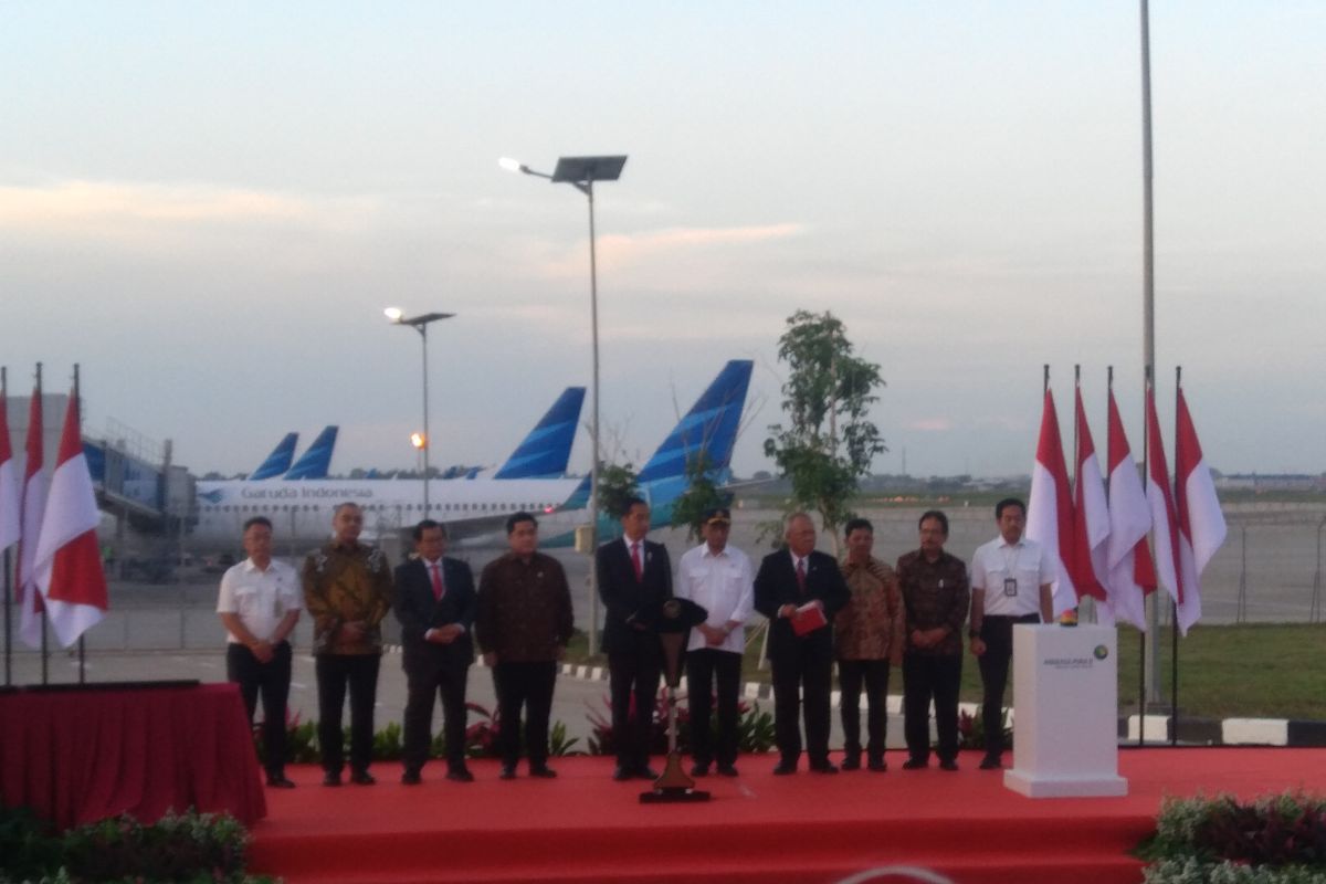 Presiden Jokowi resmikan landasan pacu 3 Bandara Soekarno-Hatta
