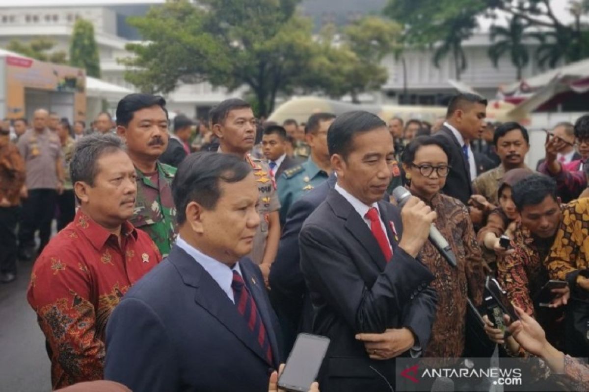 Jokowi yakin Prabowo mampu kelola anggaran Kemenhan